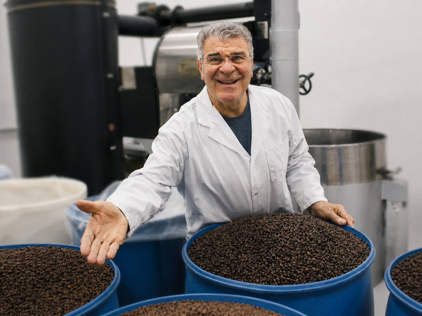 Mr. De Luca with De Luca's Coffee in Winnipeg