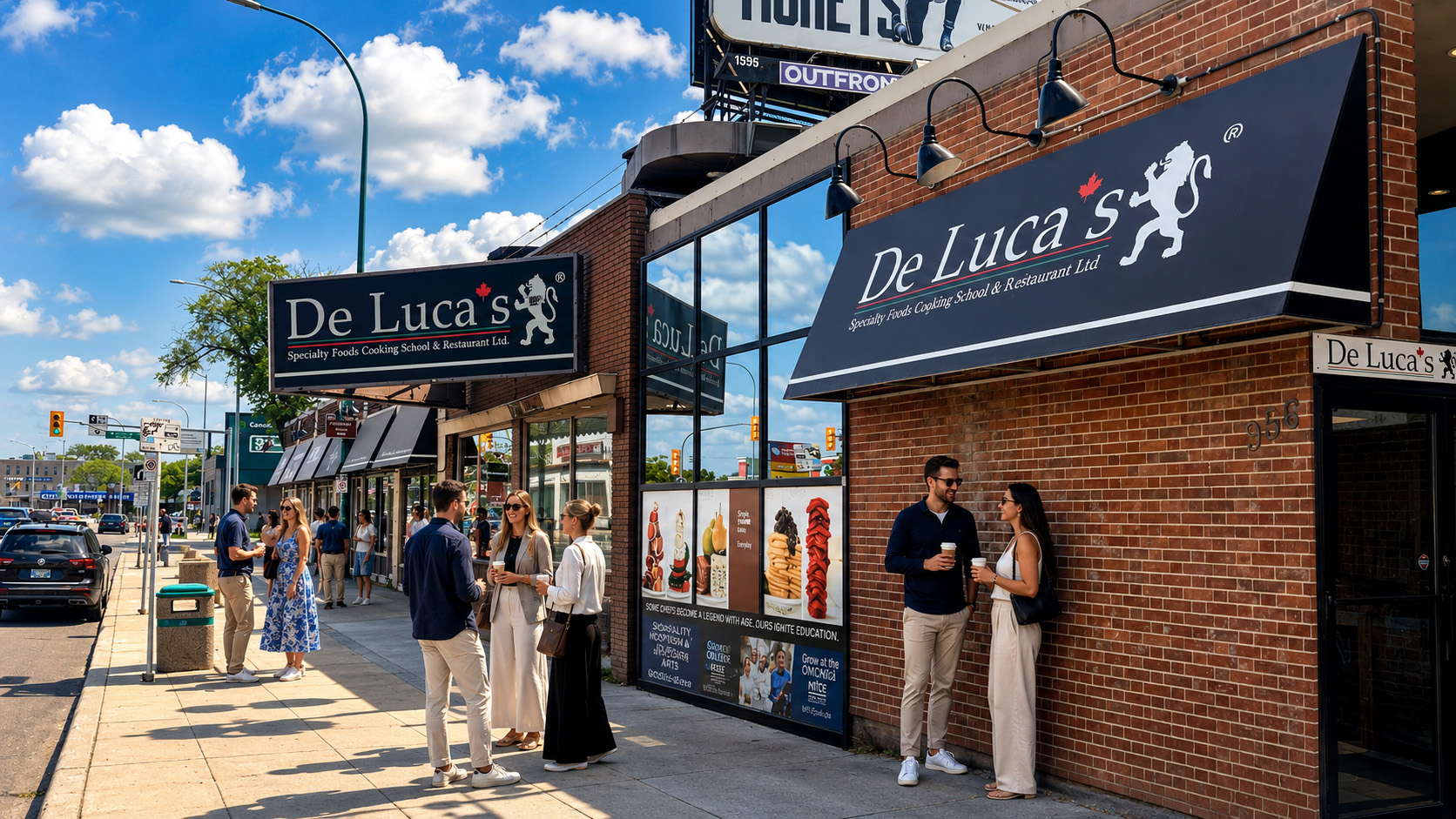 De Luca's Portage Avenue exterior in Winnipeg
