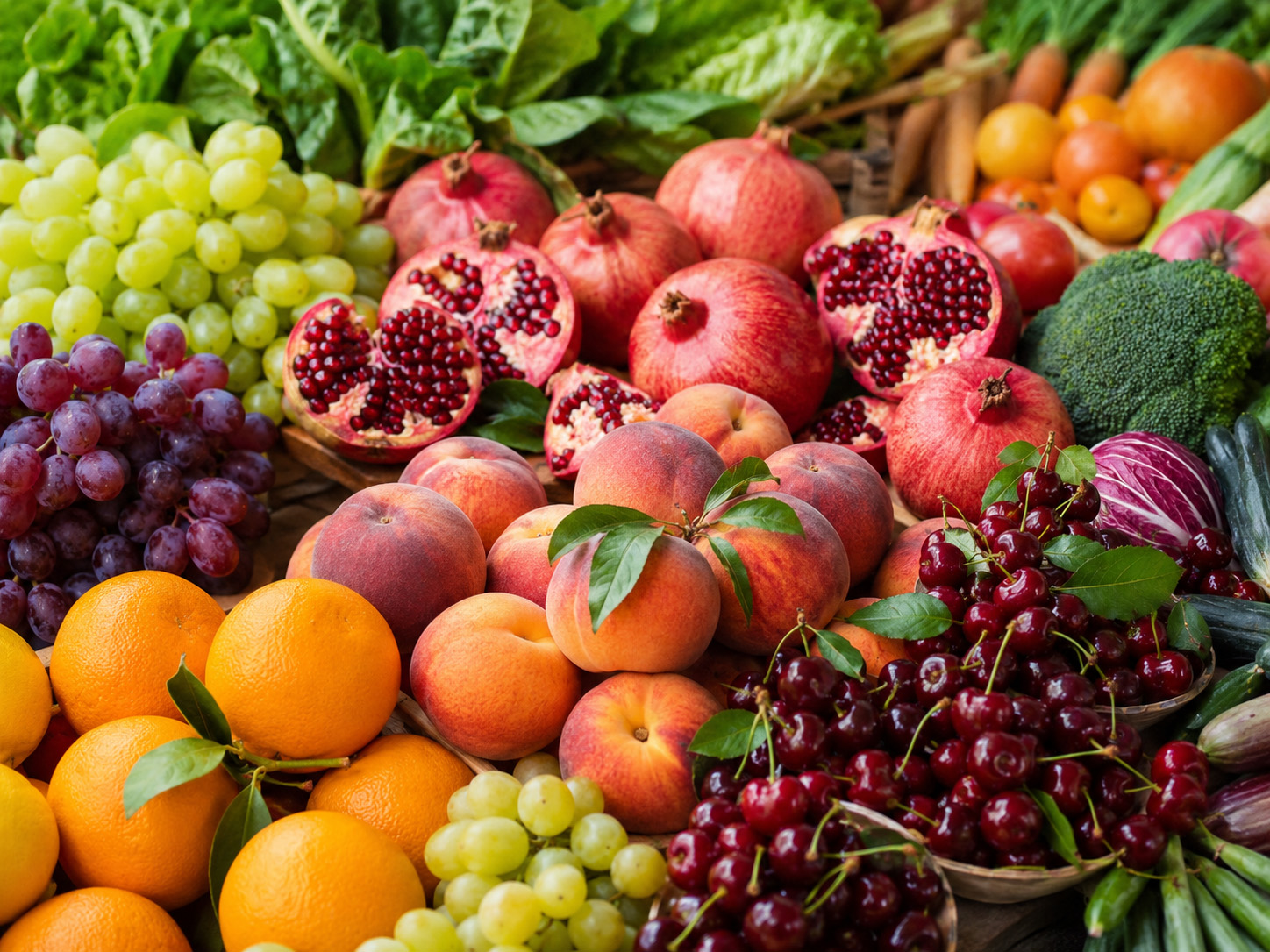 Fresh market produce at De Luca's