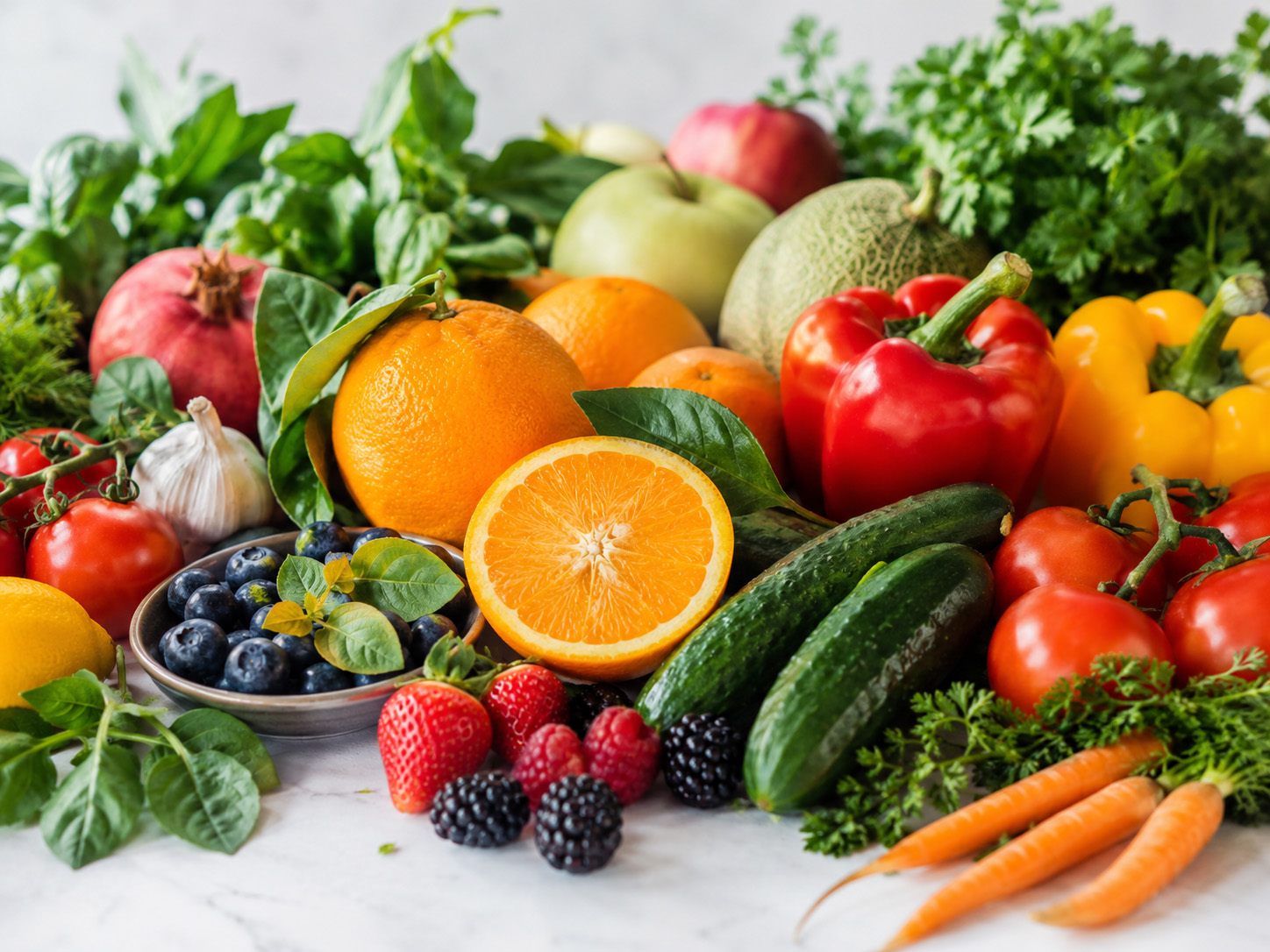 Seasonal produce at De Luca's