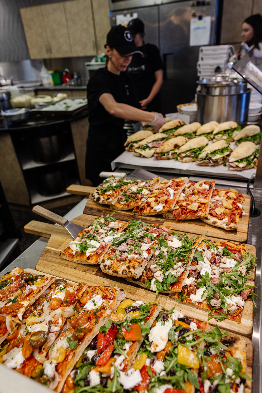 Pizza alla pala at De Luca's Portage Avenue